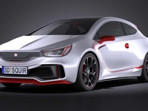 Generic Sport Hatchback 2016 3D Model