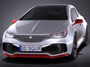 Generic Sport Hatchback 2016 3D 모델