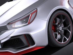 Generic Sport Hatchback 2016 3D 모델
