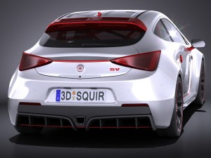 Generic Sport Hatchback 2016 3D 모델