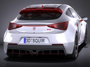 Generic Sport Hatchback 2016 3D Model