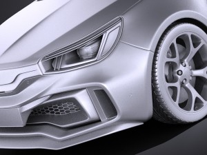 Generic Sport Hatchback 2016 3D 모델