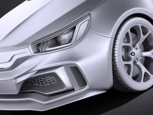 Generic Sport Hatchback 2016 3D Model