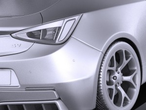 Generic Sport Hatchback 2016 3D 모델