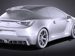 Generic Sport Hatchback 2016 3D 모델
