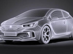Generic Sport Hatchback 2016 3D Model