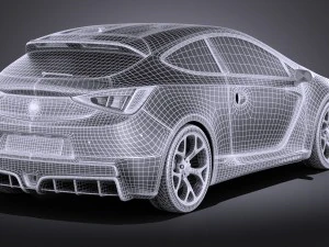Generic Sport Hatchback 2016 3D Model