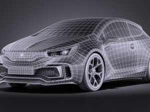 Generic Sport Hatchback 2016 3D 모델