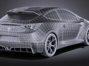 Generic Sport Hatchback 2016 3D Model