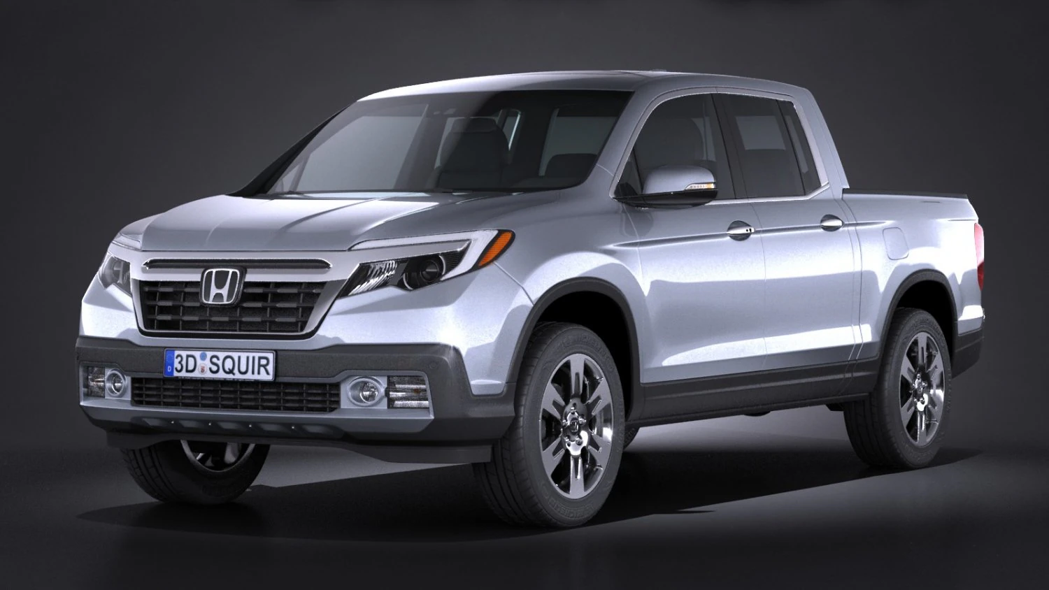 Honda Ridgeline 2017 3D Model .c4d .max .obj .3ds .fbx .stl .blend 