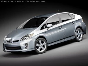 Toyota Prius 2010 ibrida Modello 3D