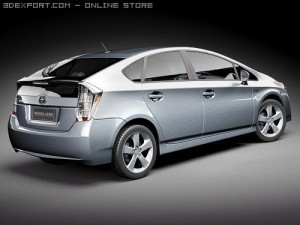 Toyota Prius 2010 Hybrid 3D Модель