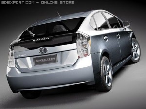 Toyota Prius 2010 Hybrid 3D Модель