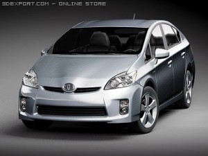 Toyota Prius 2010 Hybrid 3D Модель