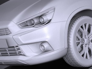 Mitsubishi Outlander Sport 2016 3D Model