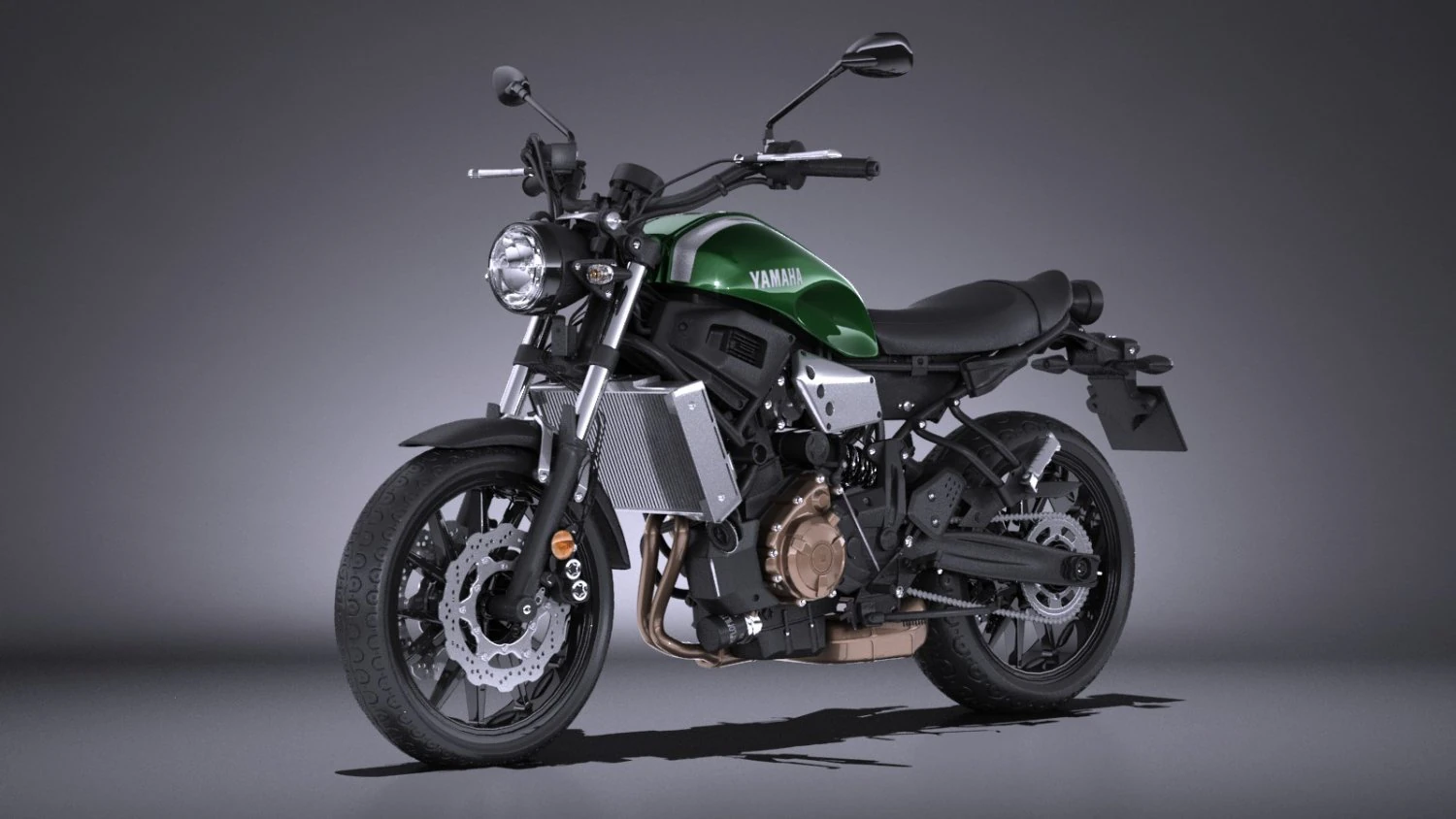 Yamaha XSR700 2016 3D Model .c4d .max .obj .3ds .fbx .stl .blend 