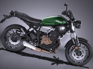 Yamaha XSR700 2016 3D Model
