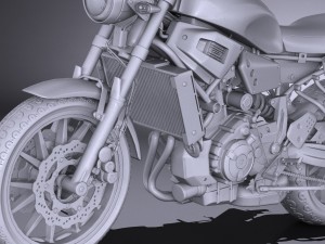 Yamaha XSR700 2016 3D Model