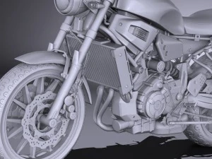 Yamaha XSR700 2016 3D Model