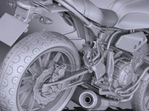 Yamaha XSR700 2016 3D Model