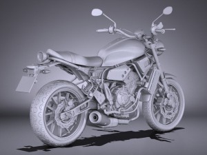 Yamaha XSR700 2016 3D Model