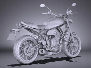 Yamaha XSR700 2016 3D Model
