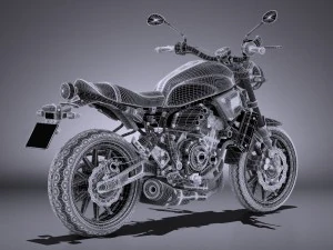 Yamaha XSR700 2016 3D Model
