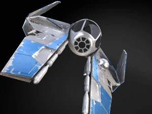 Jedi Starfighter ETA-2 with Hyperdrive Booster Rin 3D Model
