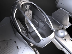 Jedi Starfighter ETA-2 with Hyperdrive Booster Rin Model 3D