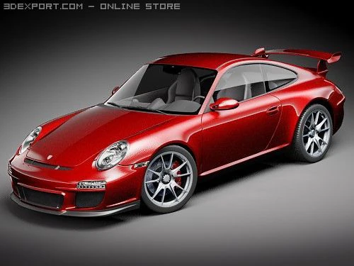 Porsche 911 GT3 2010 3D Model .c4d .max .obj .3ds .fbx .stl .blend