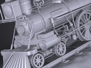 The General 4-4-0 Steam Locomotive 3D Model