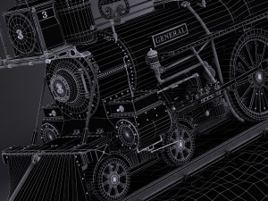The General 4-4-0 Steam Locomotive Modelo 3D