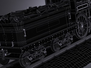 The General 4-4-0 Steam Locomotive Modelo 3D