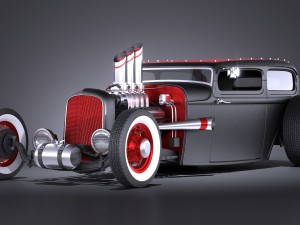 Hotrod 1929 Ratrod 3D 모델
