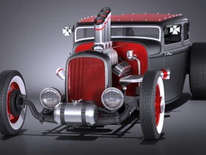 Hotrod 1929 Ratrod 3D Model