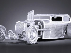 Hotrod 1929 Ratrod 3D Model