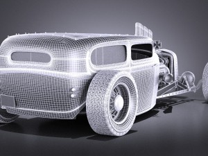 Hotrod 1929 Ratrod Modèle 3D