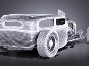 Hotrod 1929 Ratrod 3D Model
