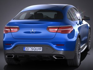 Mercedes-Benz GLC Coupe 2017 3D Model