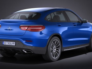 Mercedes-Benz GLC Coupe 2017 3D Model
