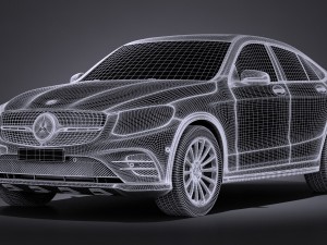 Mercedes-Benz GLC Coupe 2017 3D Model