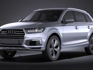 Audi Q7 E-tron 2017 Vray Modelo 3D