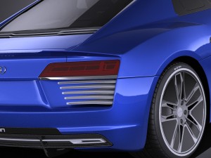Audi R8 E-tron 2016 Vray 3Dモデル
