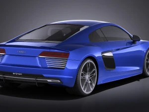 Audi R8 E-tron 2016 Vray 3D Model