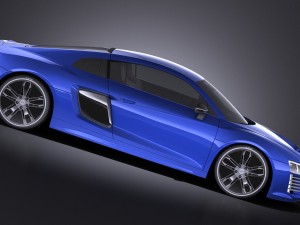 Audi R8 E-tron 2016 Vray 3Dモデル