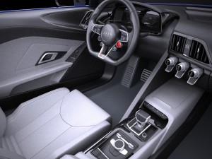 Audi R8 E-tron 2016 Vray 3Dモデル