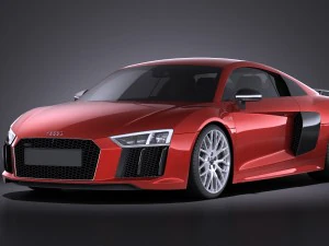 Audi R8 V10 Plus 2016 Vray Model 3D