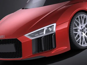 Audi R8 V10 Plus 2016 Vray 3D Model