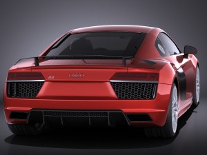 Audi R8 V10 Plus 2016 Vray 3D Model