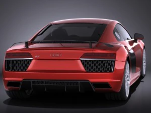 Audi R8 V10 Plus 2016 Vray 3D Model